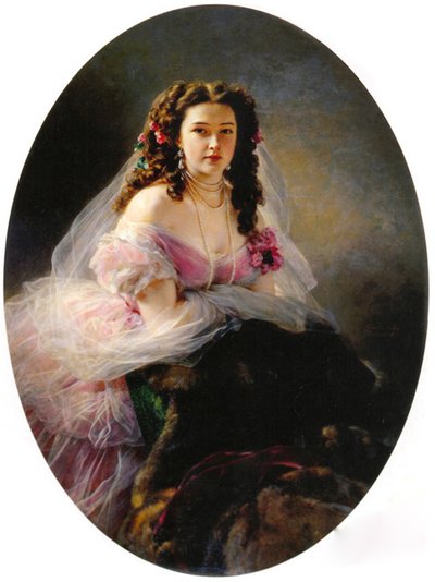 Portrait of Madame Barbe de Rimsky-Korsakov by Franz Xaver Winterhalter